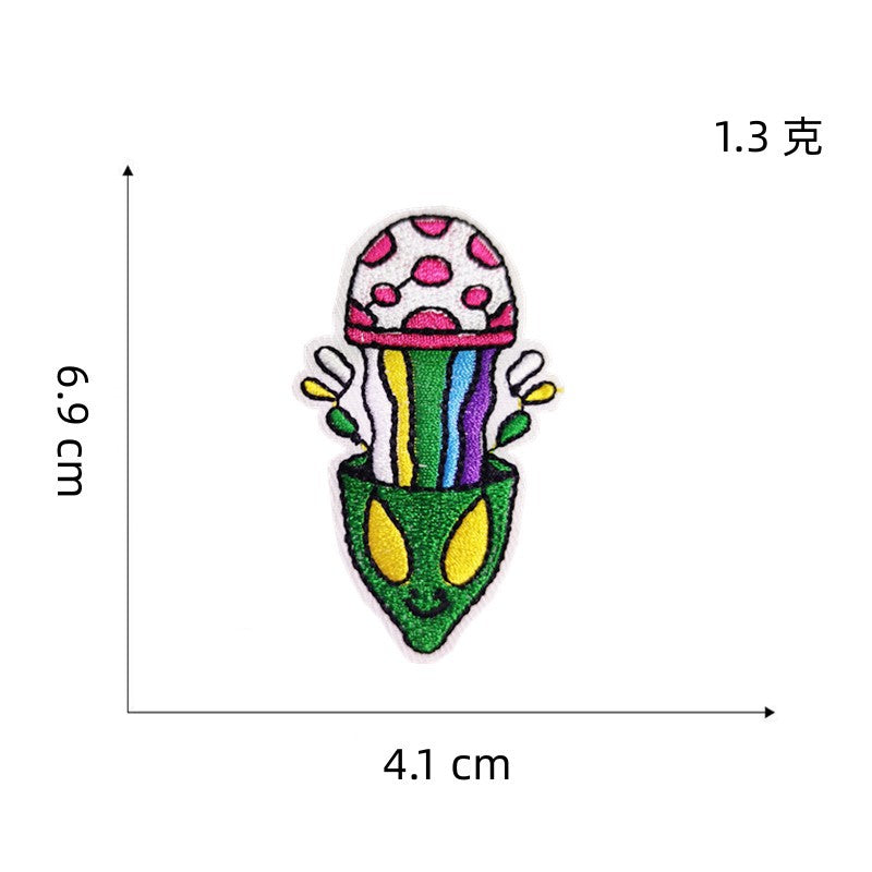 Wholesale DIY Embroidery Cloth Colorful Series Bear Flower Hat Clothes Patch FS